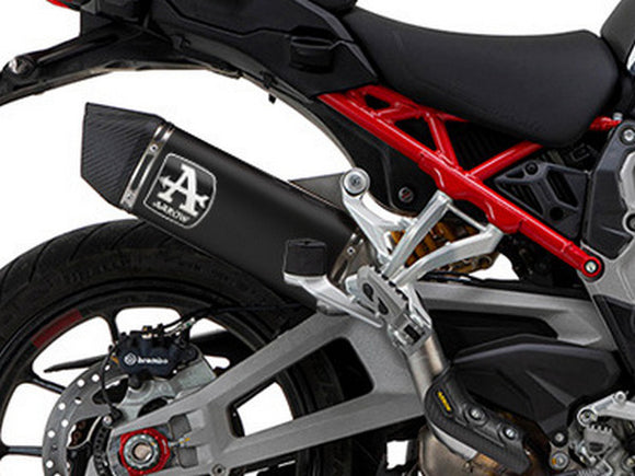 ARROW 72501VLN Ducati Multistrada V4 (2021+) Black Titanium Slip-on Exhaust 