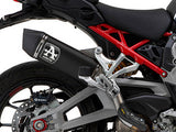 ARROW 72501VLN Ducati Multistrada V4 (2021+) Black Titanium Slip-on Exhaust "Veloce"