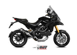 MIVV D.027 Ducati Multistrada 1200 (10/14) Slip-on Exhaust "Delta Race" (black; approved) – Accessories in the 2WheelsHero Motorcycle Aftermarket Accessories and Parts Online Shop