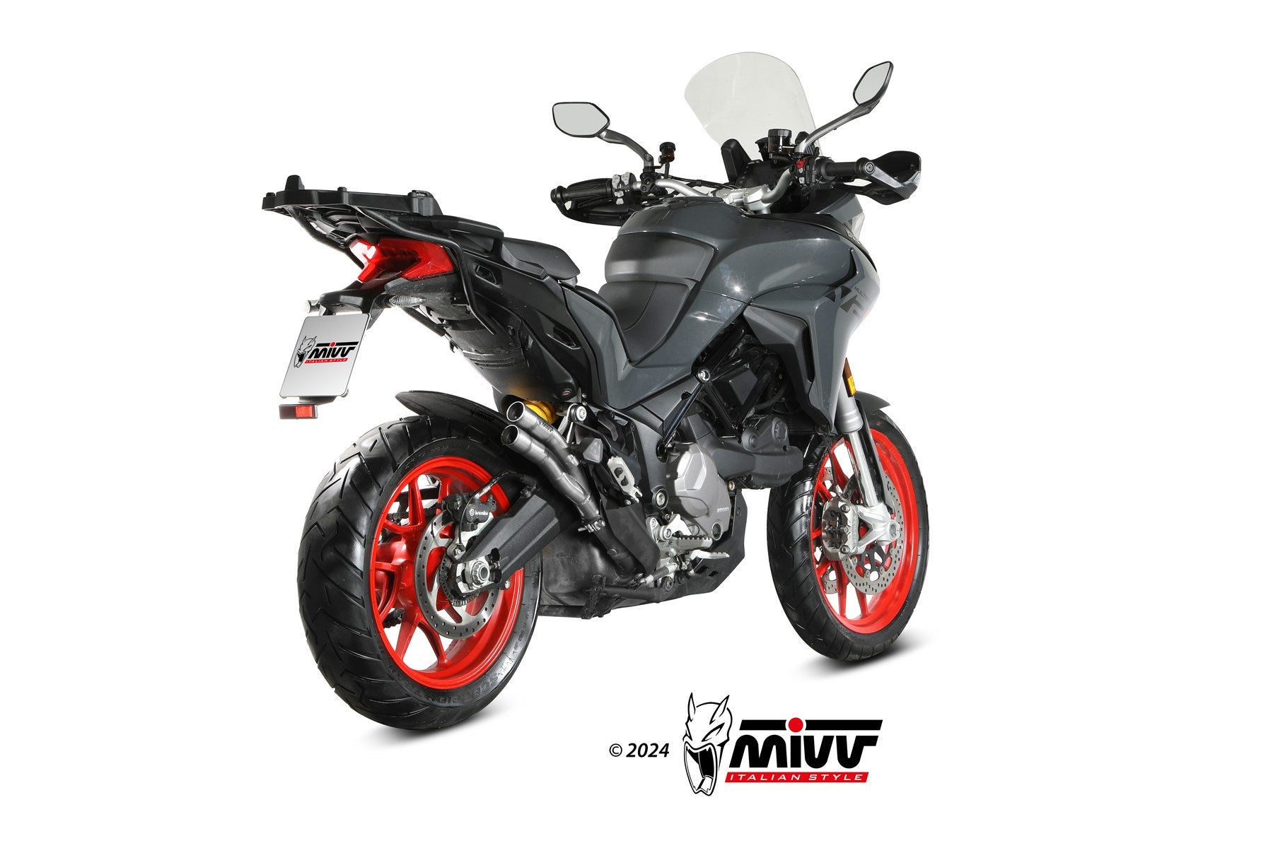MIVV Ducati Multistrada V2 / S Slip-on Exhaust Double Gun
