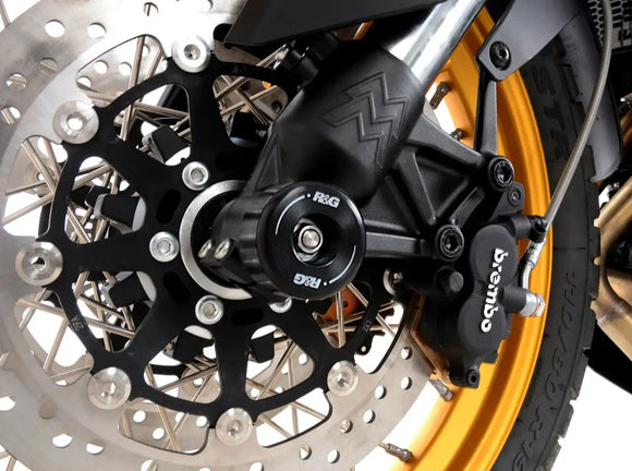 FP0274 - R&G RACING Moto Morini X CAPE 649 / Seiemmezzo SCR (2021+) Front Wheel Sliders
