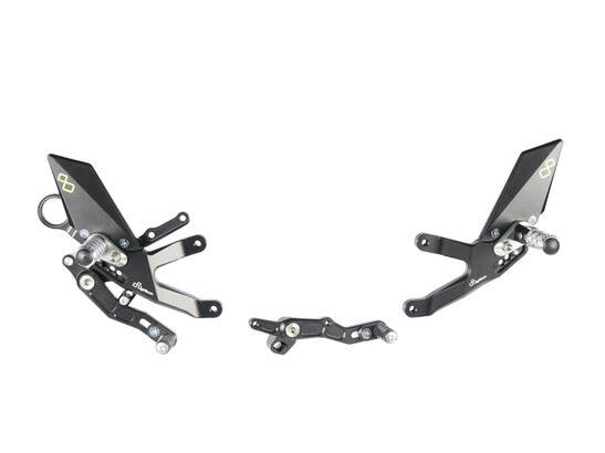LIGHTECH FTRBM004 BMW S1000R (17/20) / S1000RR (15/18) Adjustable Rearsets (fold up footpegs) – Accessories in the 2WheelsHero Motorcycle Aftermarket Accessories and Parts Online Shop