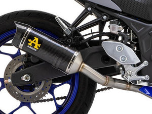 ARROW 71831MK Yamaha R3 (2022+) Carbon Slip-on Exhaust "Thunder" – Accessories in the 2WheelsHero Motorcycle Aftermarket Accessories and Parts Online Shop