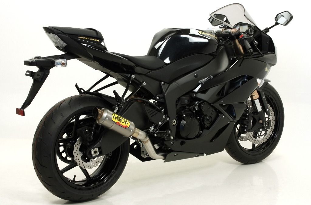 ARROW Kawasaki ZX6R 636 (2013+) Titanium Slip-on Exhaust – 2Wheels