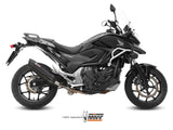 MIVV H.046 HONDA NC 750 S / X ( 2014 - 15 ) Slip on Exhaust "Suono" (black; approved) – Accessories in the 2WheelsHero Motorcycle Aftermarket Accessories and Parts Online Shop