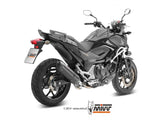 MIVV H.046 HONDA NC 750 S / X ( 2014 - 15 ) Slip on Exhaust "Suono" (black; approved) – Accessories in the 2WheelsHero Motorcycle Aftermarket Accessories and Parts Online Shop