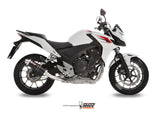 MIVV H.051 HONDA CB 500 F / X ( 2013 / 15 ) Slip On Exhaust "GP" (black; approved) – Accessories in the 2WheelsHero Motorcycle Aftermarket Accessories and Parts Online Shop