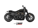 MIVV HD.004 HARLEY DAVIDSON SPORTSTER S ( 2021+ ) Dual Slip on Exhaust "HR-1" (black + short carbon back; approved) – Accessories in the 2WheelsHero Motorcycle Aftermarket Accessories and Parts Online Shop