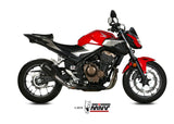MIVV H.075 HONDA CB 500 F ( 2019 + ) Slip On Exhaust "MK3" (black; not approved) – Accessories in the 2WheelsHero Motorcycle Aftermarket Accessories and Parts Online Shop