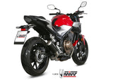 MIVV H.075 HONDA CB 500 F ( 2019 + ) Slip On Exhaust "MK3" (carbon; not approved) – Accessories in the 2WheelsHero Motorcycle Aftermarket Accessories and Parts Online Shop