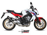 MIVV H.055 HONDA CB 650 F ( 2014 / 18 ) Full System Exhaust "GP" (black + carbon cap; approved) – Accessories in the 2WheelsHero Motorcycle Aftermarket Accessories and Parts Online Shop