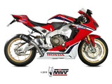 MIVV H.070 HONDA CBR 1000 RR ( 2017 - 19 ) Slip On Exhaust "MK3" (carbon; not approved) – Accessories in the 2WheelsHero Motorcycle Aftermarket Accessories and Parts Online Shop