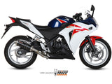 MIVV H.047 HONDA CBR 250 R ( 2011 / 14 ) Slip on Exhaust "GP" (black; approved) – Accessories in the 2WheelsHero Motorcycle Aftermarket Accessories and Parts Online Shop