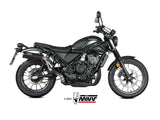 MIVV H.090 Honda CL 500 ( 2023+ ) Slip-on Exhaust "HR-1" (black + aluminium back; approved) – Accessories in the 2WheelsHero Motorcycle Aftermarket Accessories and Parts Online Shop