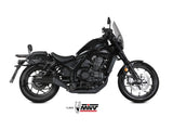 MIVV H.092 Honda CMX 1100 REBEL ( 2022+ ) Slip-on Exhaust "HR-1" (black + aluminium back; approved) – Accessories in the 2WheelsHero Motorcycle Aftermarket Accessories and Parts Online Shop