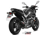 MIVV H.065 HONDA NC S / X 750 ( 2016 / 22 ) Slip on Exhaust "Oval" (carbon + cap; approved) – Accessories in the 2WheelsHero Motorcycle Aftermarket Accessories and Parts Online Shop