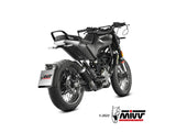 MIVV HU.005 Husqvarna Svartpilen 125 (21/23) Slip on Exhaust "MK3" (carbon; not approved) – Accessories in the 2WheelsHero Motorcycle Aftermarket Accessories and Parts Online Shop