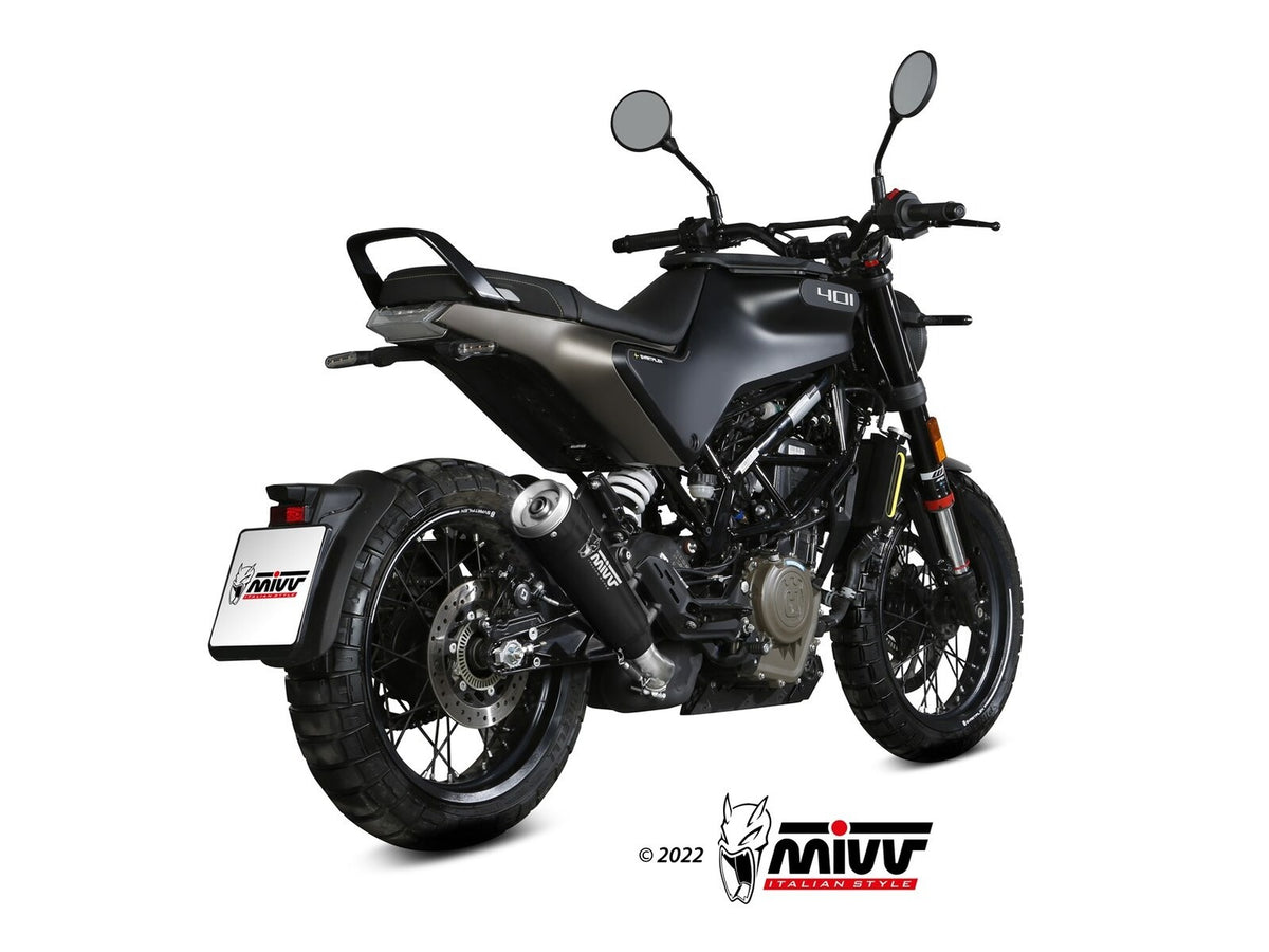 MIVV HUSQVARNA SVARTPILEN / VITPILEN 401 Slip on Exhaust Ghibli