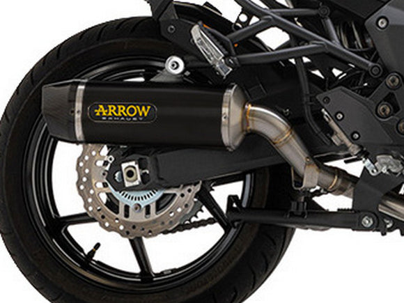 ARROW 71945AKN Kawasaki Versys 1000 (2021+) Dark Aluminum Slip-on Exhaust 