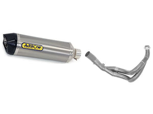 ARROW 71459MI+71854PK Kawasaki Versys 650 (2017+) Titanium Full Exhaust System "Competition Evo Race-Tech" (racing) – Accessories in the 2WheelsHero Motorcycle Aftermarket Accessories and Parts Online Shop