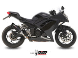 MIVV K.038 KAWASAKI NINJA 300 / Z 300 ( 2013 / 16 ) Slip On Exhaust "GP" (black + carbon cap; approved) – Accessories in the 2WheelsHero Motorcycle Aftermarket Accessories and Parts Online Shop