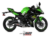 MIVV K.044 KAWASAKI NINJA 650 / Z 650 ( 2017 / 23 ) Full System Exhaust "Oval" (carbon + cap; approved) – Accessories in the 2WheelsHero Motorcycle Aftermarket Accessories and Parts Online Shop