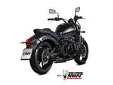MIVV K.060 KAWASAKI VULCAN S ( 2017 / 23 ) Full System Exhaust "HR-1" (black + long carbon back; not approved) – Accessories in the 2WheelsHero Motorcycle Aftermarket Accessories and Parts Online Shop