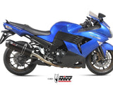 MIVV K.023 KAWASAKI ZZR 1400 ( 2006 - 07 ) Dual Slip On Exhaust "Oval" (black + carbon cap; approved) – Accessories in the 2WheelsHero Motorcycle Aftermarket Accessories and Parts Online Shop