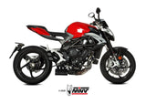 MIVV V.003 MV AGUSTA BRUTALE 800 / RR (2017+) Slip-on Exhaust "Speed Edge" (black; approved) – Accessories in the 2WheelsHero Motorcycle Aftermarket Accessories and Parts Online Shop