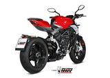 MIVV V.003 MV AGUSTA BRUTALE 800 / RR (2017+) Slip-on Exhaust "Speed Edge" (black; approved) – Accessories in the 2WheelsHero Motorcycle Aftermarket Accessories and Parts Online Shop