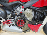 CA210 - CNC RACING Ducati Streetfighter V4 (20/22) Clear Clutch Cover (bi-color) + Conversion Kit – Accessories in the 2WheelsHero Motorcycle Aftermarket Accessories and Parts Online Shop