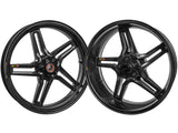 BST Ducati Multistrada V4 (2021+) Carbon Wheels Set "Rapid TEK" (front & offset rear, 5 slanted spokes, black hubs) – Accessories in the 2WheelsHero Motorcycle Aftermarket Accessories and Parts Online Shop