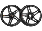 BST Ducati Multistrada V4 (2021+) Carbon Wheels Set "Rapid TEK" (front & offset rear, 5 slanted spokes, black hubs) – Accessories in the 2WheelsHero Motorcycle Aftermarket Accessories and Parts Online Shop