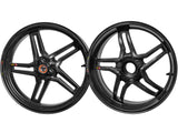 BST Ducati Multistrada V4 (2021+) Carbon Wheels Set "Rapid TEK" (front & offset rear, 5 slanted spokes, black hubs) – Accessories in the 2WheelsHero Motorcycle Aftermarket Accessories and Parts Online Shop
