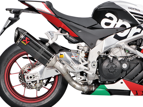 AKRAPOVIC S-A10SO8-RC Aprilia RSV4 (15/16) Slip-on Exhaust (carbon) – Accessories in the 2WheelsHero Motorcycle Aftermarket Accessories and Parts Online Shop