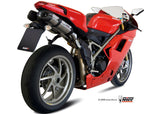 MIVV UD.021 Ducati 1198 (09/12) Dual Slip-on Underseat Exhaust "Suono" (stainless steel; approved) – Accessories in the 2WheelsHero Motorcycle Aftermarket Accessories and Parts Online Shop