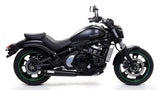 ARROW 74003KZ+74505RB Kawasaki Vulcan S650/Cafe (2017+) Steel Full Exhaust System "Competition Evo Rebel" – Accessories in the 2WheelsHero Motorcycle Aftermarket Accessories and Parts Online Shop