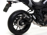 ARROW 71655MI+71817AON Yamaha MT07 (2014+) Aluminum Full Exhaust System "Competition Evo Pista" (racing)