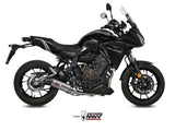 MIVV Y.058 YAMAHA TRACER 7 / 700 / GT (2016 - ) Full System Exhaust "OVAL" (Titanium+ Carbon Cap; approved) – Accessories in the 2WheelsHero Motorcycle Aftermarket Accessories and Parts Online Shop