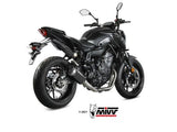 MIVV Y.045 YAMAHA MT-07 / FZ-07 (2014 - ) Full System High Exhaust "MK3" (Carbon; not approved) – Accessories in the 2WheelsHero Motorcycle Aftermarket Accessories and Parts Online Shop
