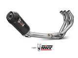MIVV Y.049 YAMAHA TRACER 900 / TRACER 900 GT / FJ-09 (2015 - 2020) Full System Exhaust "OVAL" (Carbon + Carbon Cap; approved) – Accessories in the 2WheelsHero Motorcycle Aftermarket Accessories and Parts Online Shop