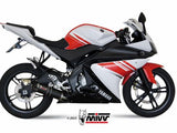 MIVV Y.030 YAMAHA YZF R125 (2008 - 2013) Full System Exhaust "GP" (Black + Carbon Cap; approved) – Accessories in the 2WheelsHero Motorcycle Aftermarket Accessories and Parts Online Shop