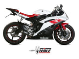 MIVV Y.021 YAMAHA YZF 600 R6 (2006 - 2016) SLIP-ON Exhaust "MK3" (Carbon; approved) – Accessories in the 2WheelsHero Motorcycle Aftermarket Accessories and Parts Online Shop