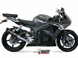 MIVV Y.013 YAMAHA YZF 600 R6 (2003 - 2005) SLIP-ON Exhaust "GP" (Black + carbon cap; approved) – Accessories in the 2WheelsHero Motorcycle Aftermarket Accessories and Parts Online Shop
