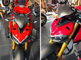 ZA987 - CNC RACING Ducati Streetfighter V4 (20/24) Carbon Sport Wind Screen – Accessories in the 2WheelsHero Motorcycle Aftermarket Accessories and Parts Online Shop