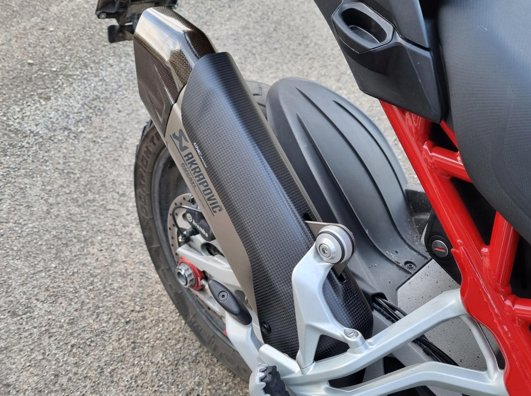 CNC RACING Ducati Multistrada V4 Carbon Exhaust Heat Guard
