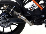 ARROW 71536GPI KTM 125 Duke (17/20) Dark Steel Slip-on Exhaust "GP2" – Accessories in the 2WheelsHero Motorcycle Aftermarket Accessories and Parts Online Shop