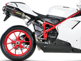 AKRAPOVIC S-D10SO3-ZC Ducati 848 (2010+) Slip-on Exhaust (carbon) – Accessories in the 2WheelsHero Motorcycle Aftermarket Accessories and Parts Online Shop