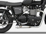 ZARD Triumph Bonneville T100 (08/16) Full Stainless Steel Exhaust System (fuel injection; racing)