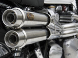 ZARD Triumph Boneville T120 (16/20) Stainless Steel Full Exhaust System (racing; high mount)